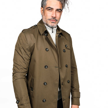 Double Breasted Trenchcoat Groen