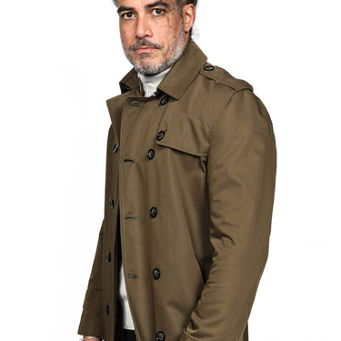Double Breasted Trenchcoat Groen