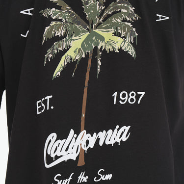 T-Shirt Palmtree Zwart