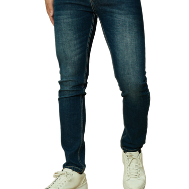 Klassische Regular-Fit-Jeans in Dunkelblau