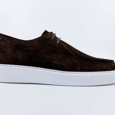 Bruin Leren Sneaker Loafers