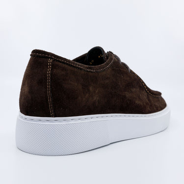 Braune Sneaker-Loafer aus Leder